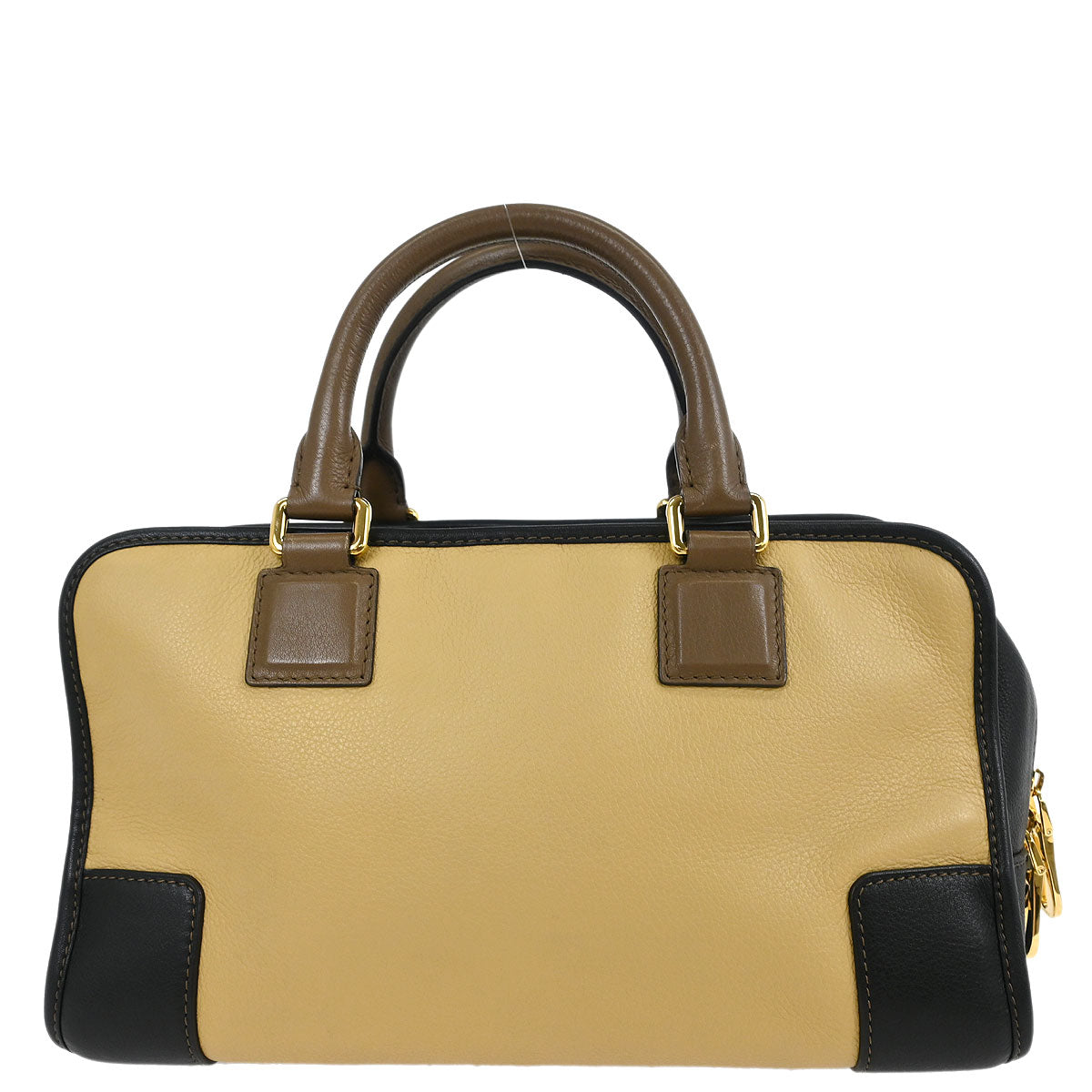 Loewe Beige Black Brown Amazona 28 Handbag