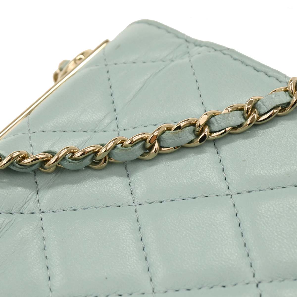 Chanel Light Blue Lambskin Trendy CC Shoulder Bag