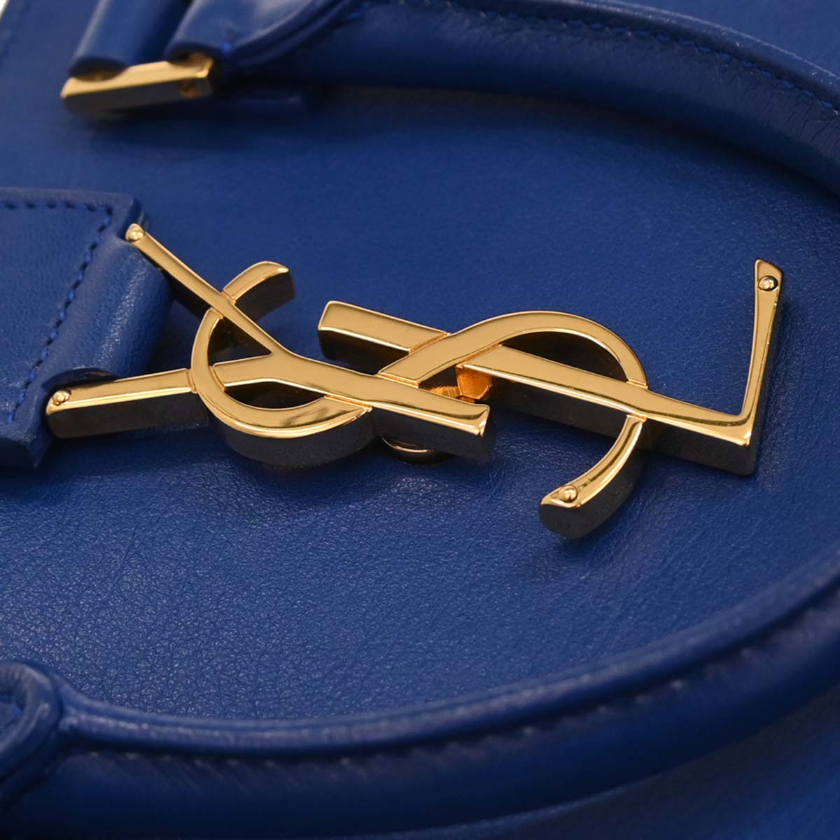 Saint Laurent Blue Leather Baby Cabas 2way Shoulder Handbag