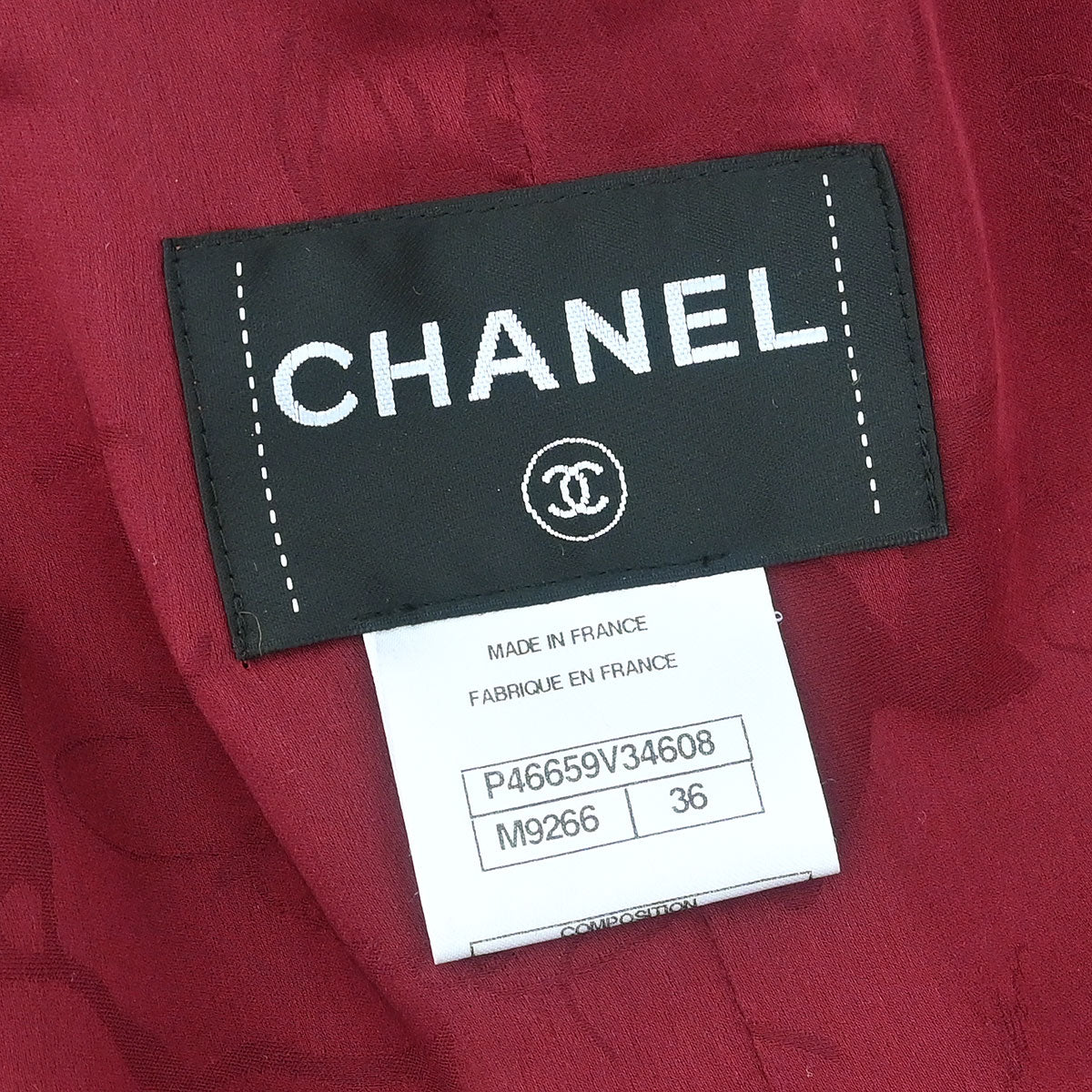 Chanel Zip Up Collarless Jacket #36