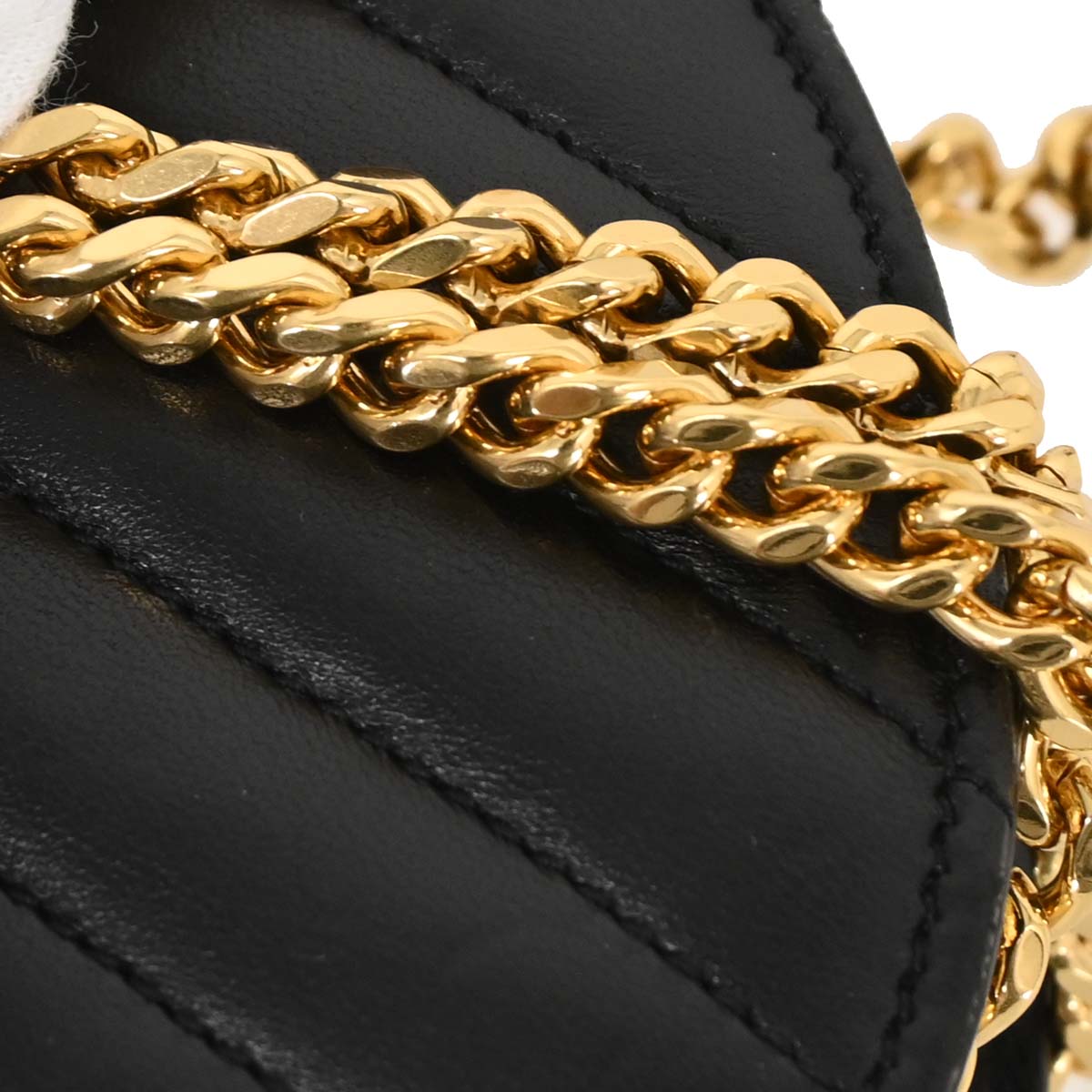 Saint Laurent Black Leather Love Heart Shoulder Bag