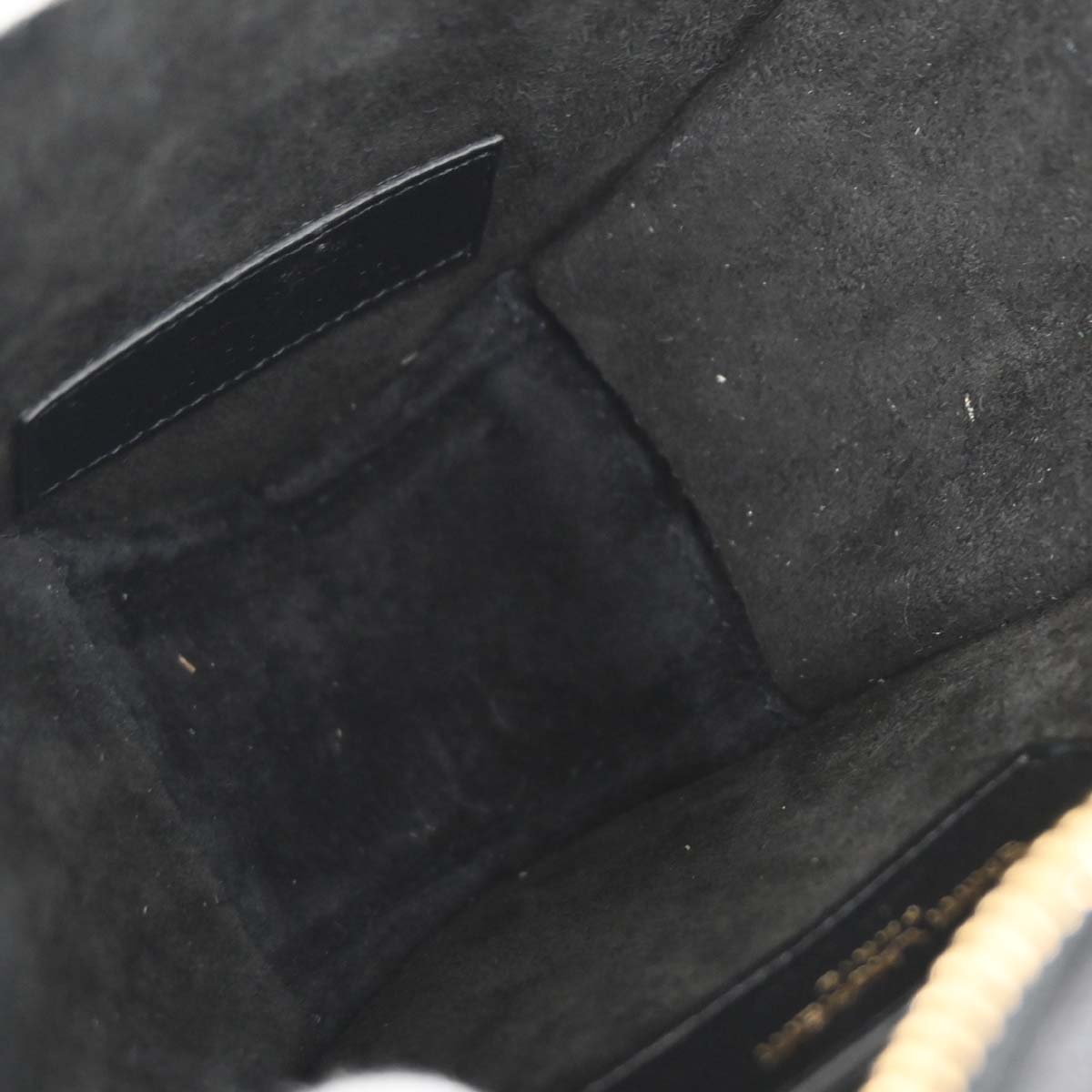 Saint Laurent Black Leather Love Heart Shoulder Bag