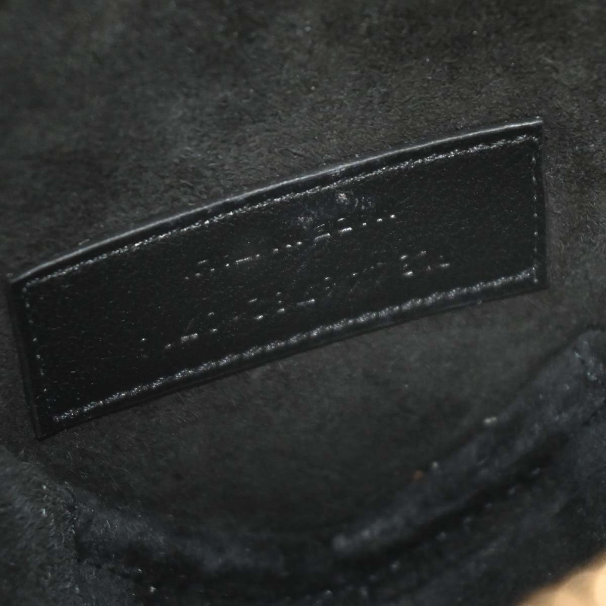 Saint Laurent Black Leather Love Heart Shoulder Bag