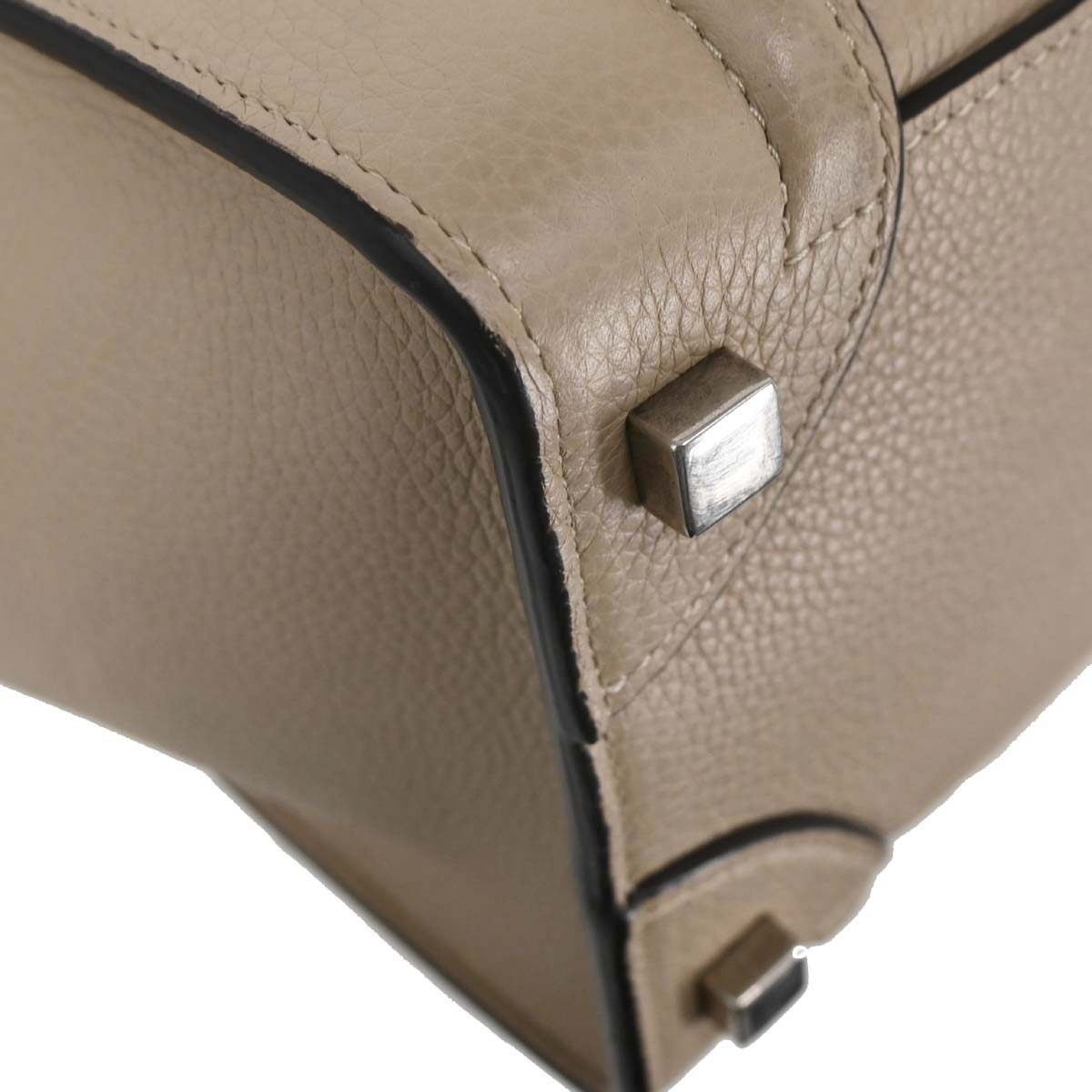 Celine Beige Luggage Micro Tote Handbag