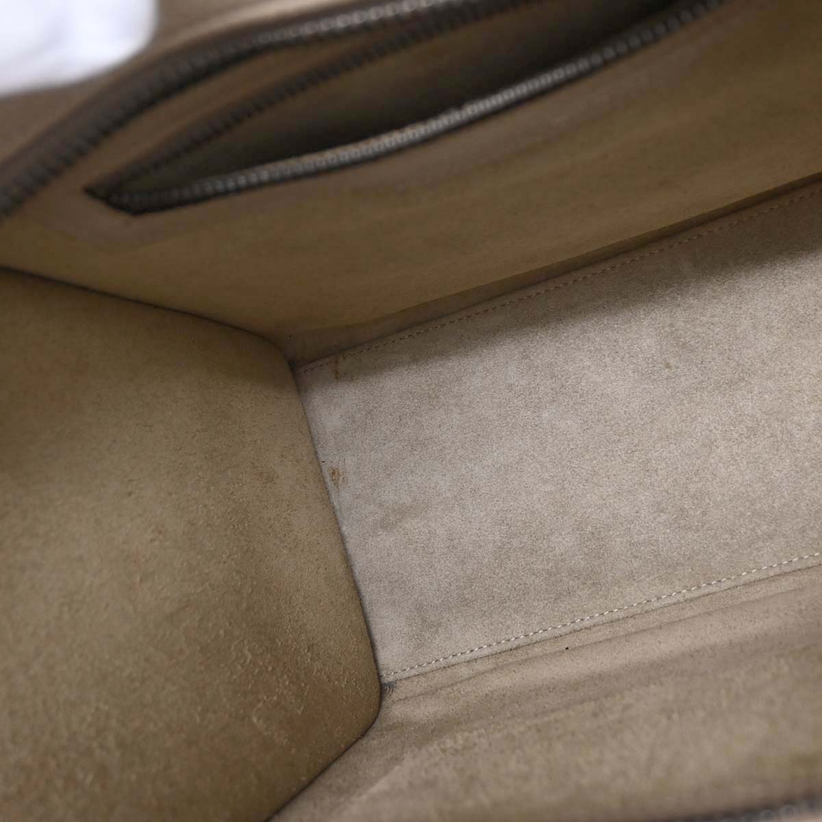 Celine Beige Luggage Micro Tote Handbag