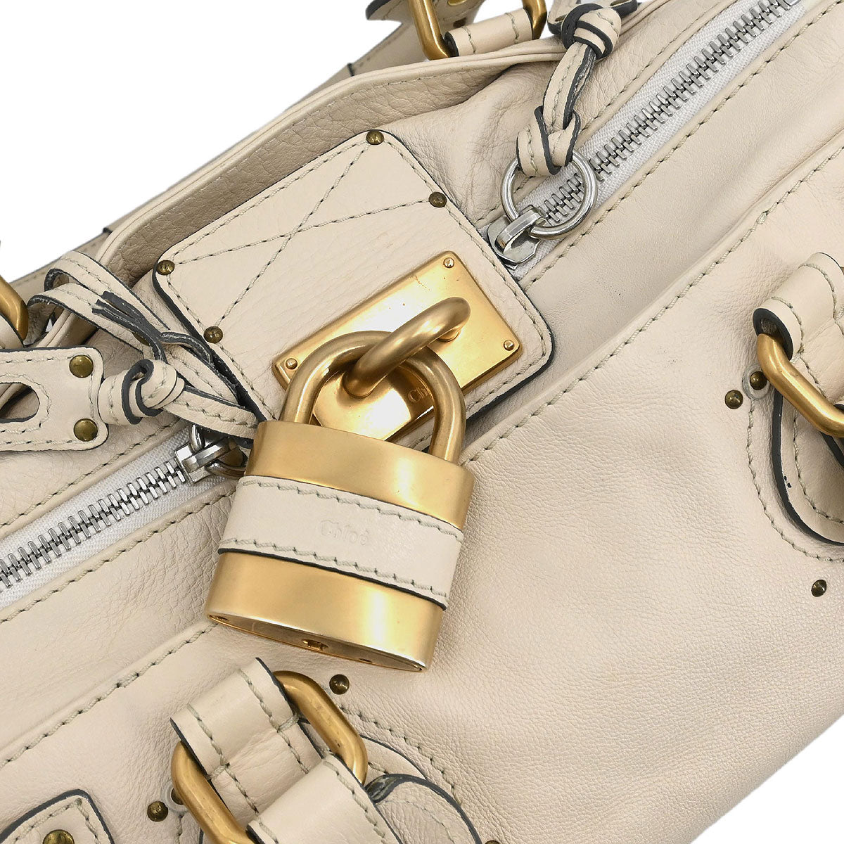 Chloe Off-white Paddington Handbag