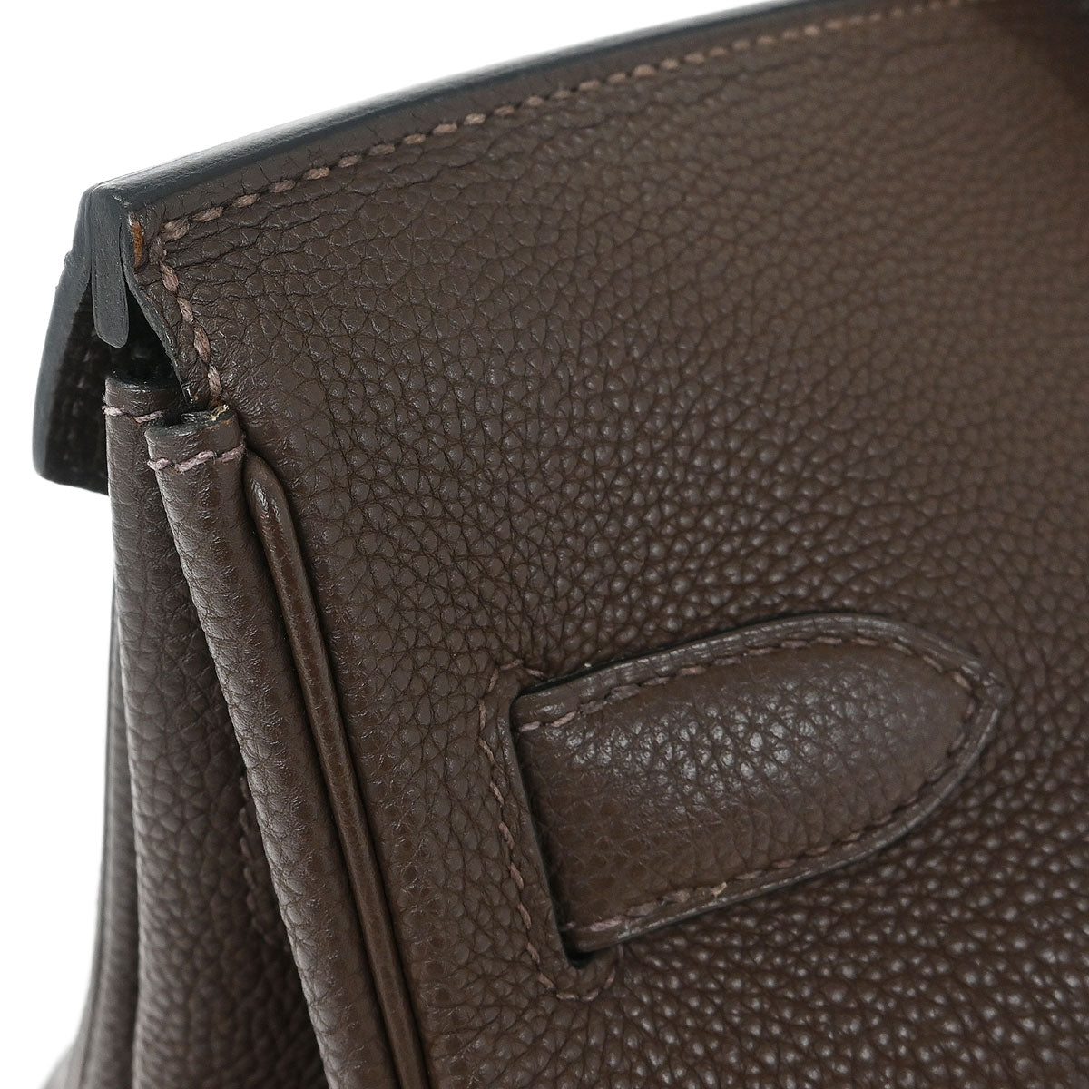 Hermes Chocolat Togo JPG Shoulder Birkin Handbag