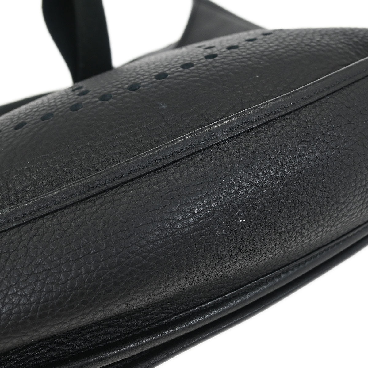 Hermes Black Taurillon Clemence Evelyne 3 GM Shoulder Bag