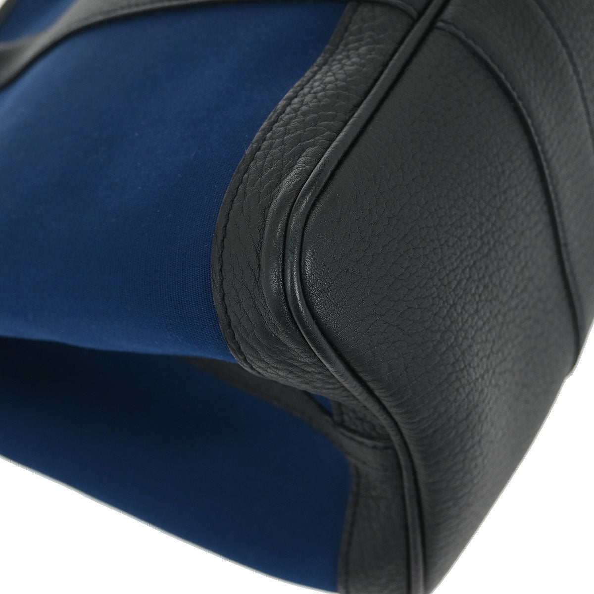 Hermes Navy Toile Officier Negonda Garden Party 36 PM Tote Bag