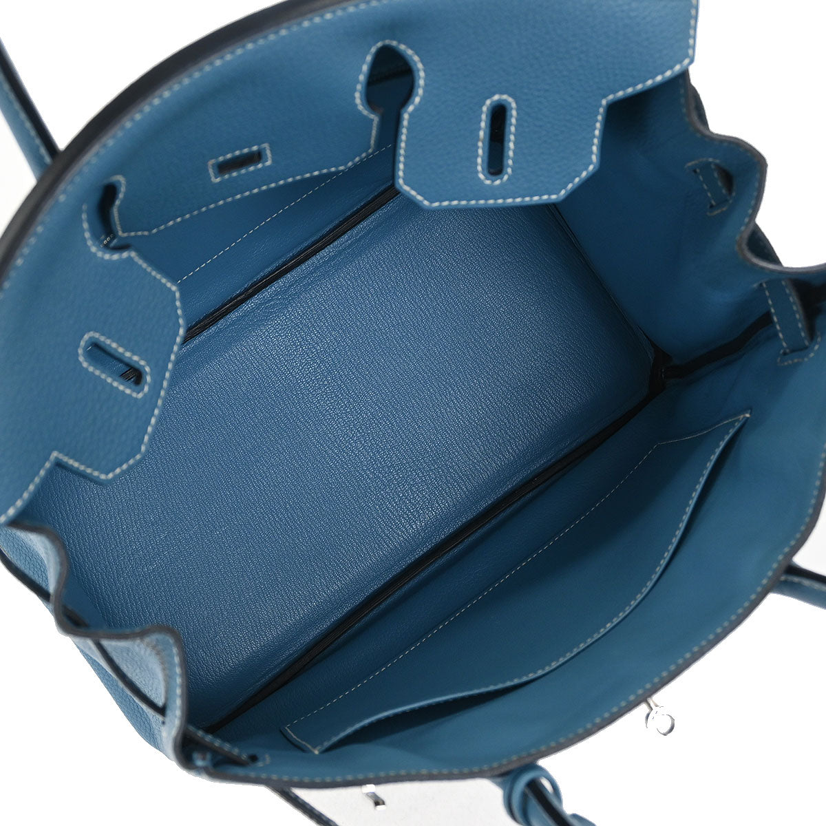 Hermes Blue Jean Togo Birkin 30 Handbag