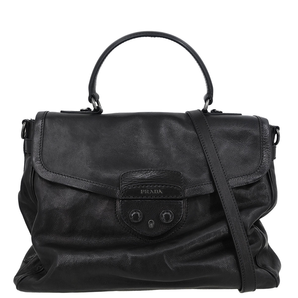 Prada Black Calfskin Handbag