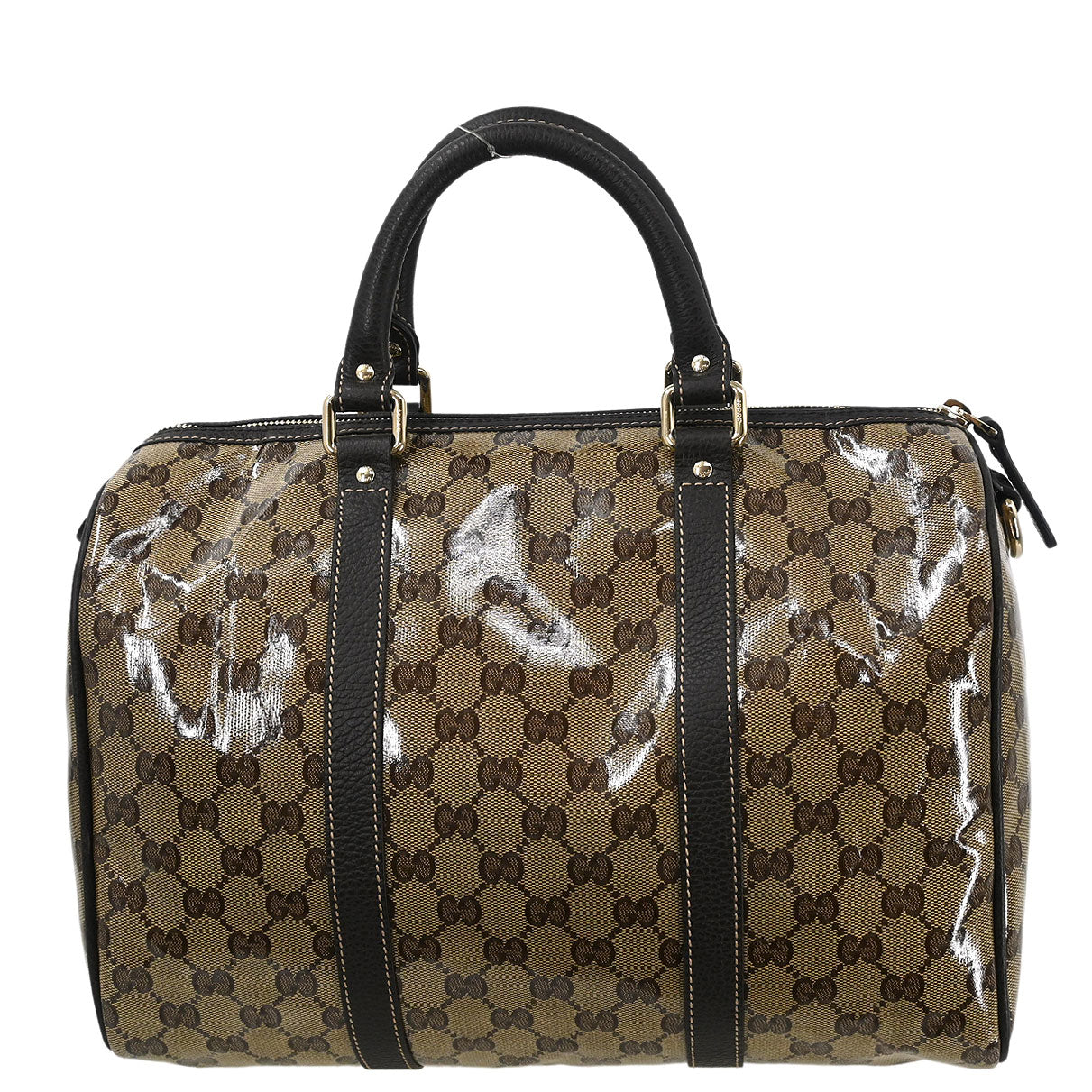 Gucci Brown GG Crystal Duffle Handbag