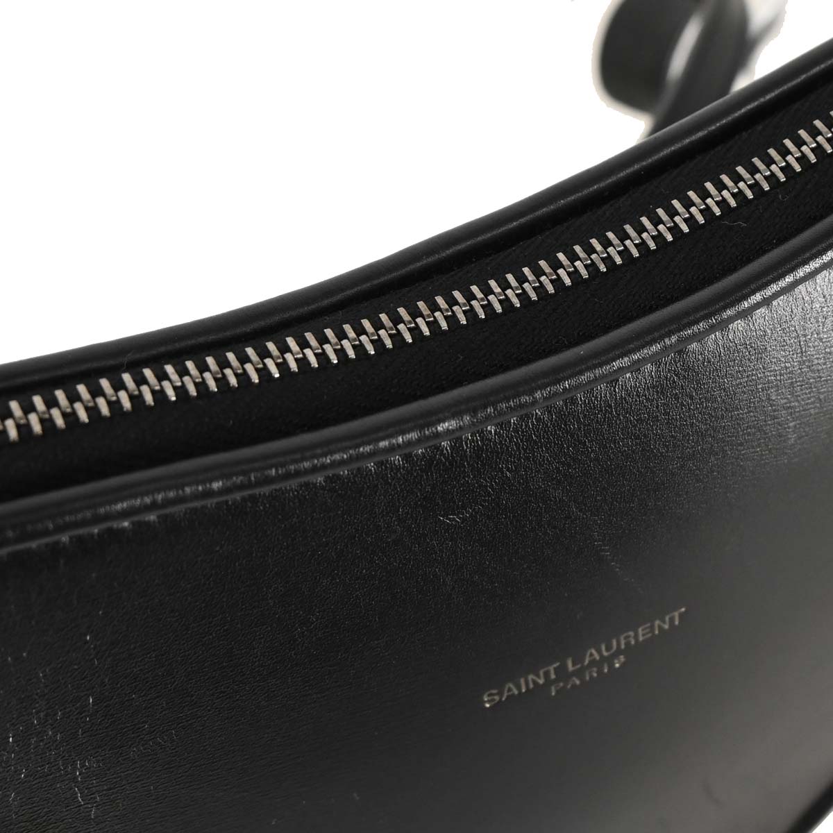Saint Laurent Black Leather Heart Shoulder Bag