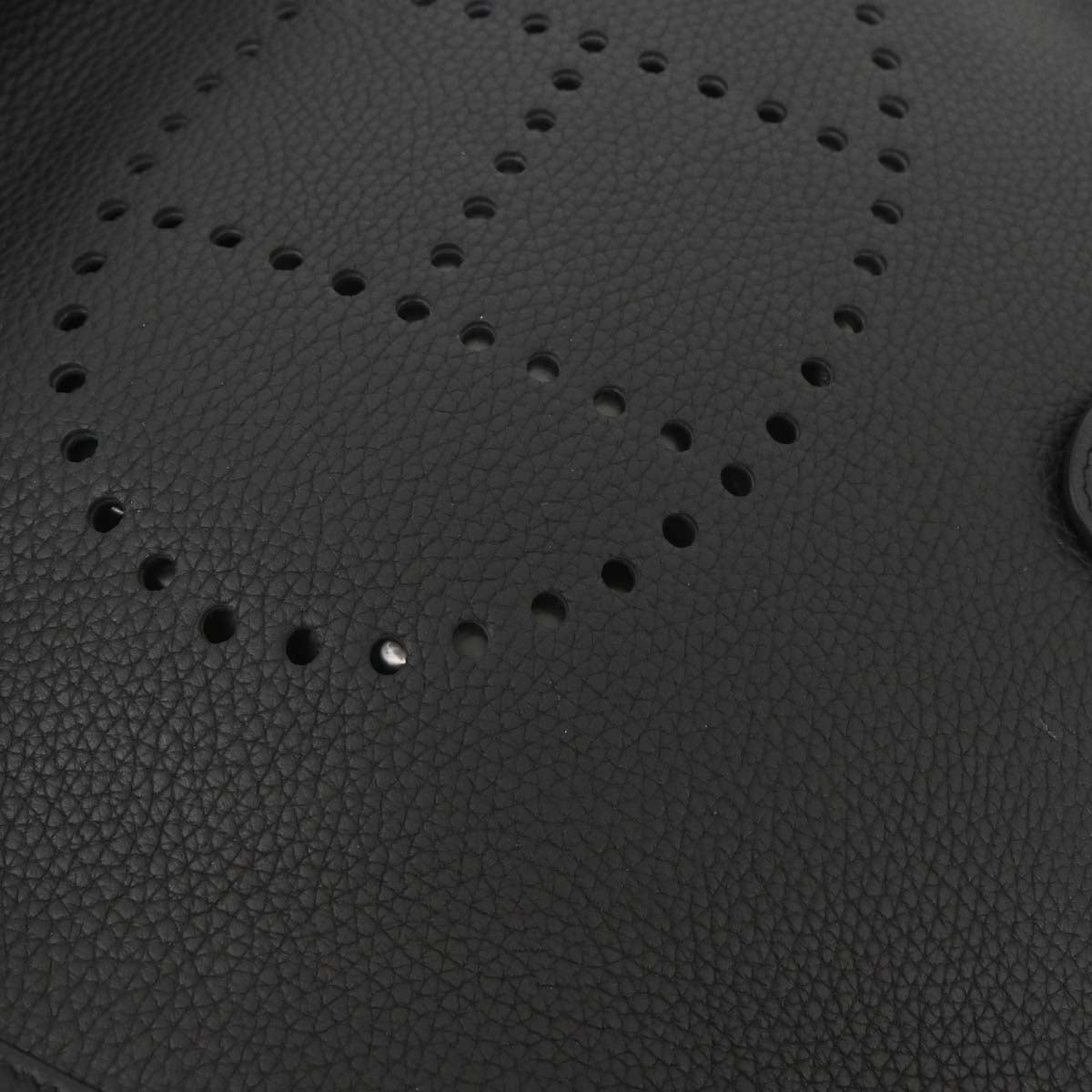 Hermes Black Taurillon Clemence Evelyne 3 29 PM Shoulder Bag