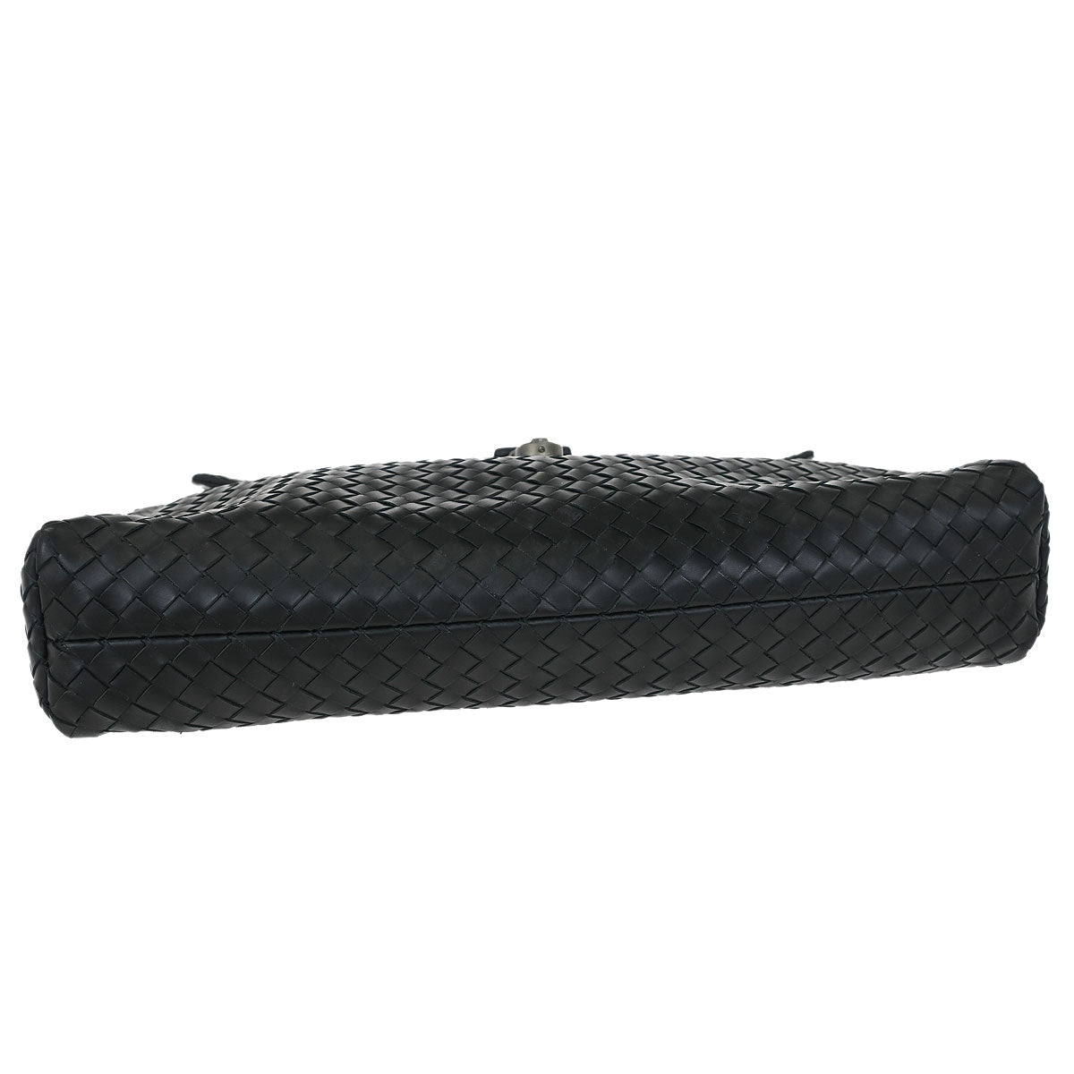 Bottega Veneta Black Calfskin Intrecciato Briefcase Handbag