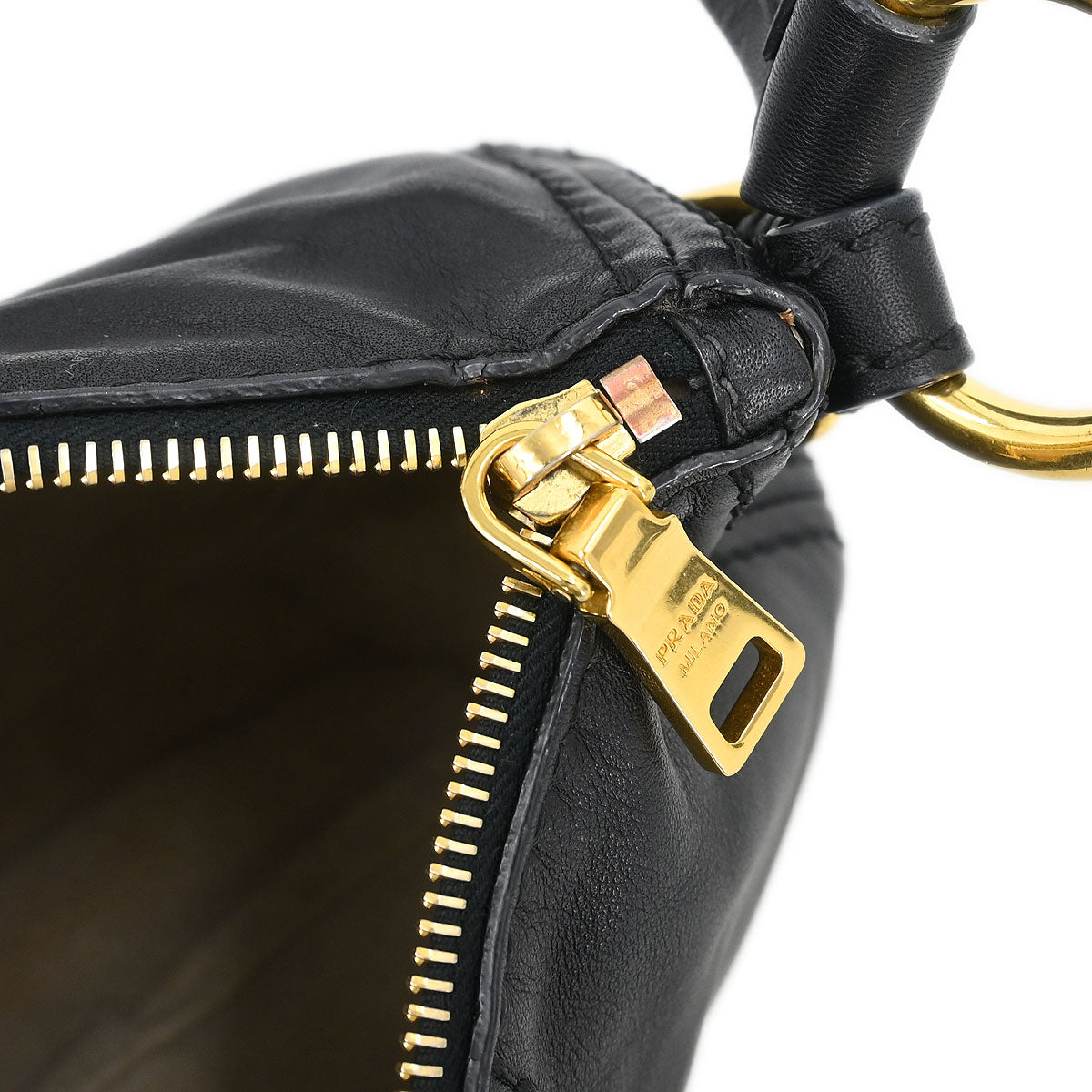 Prada * Black Calfskin Shoulder Bag
