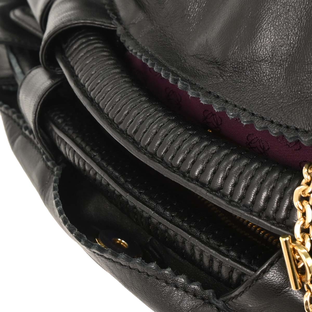 Loewe Black Lambskin Nappa Aire Tote Bag