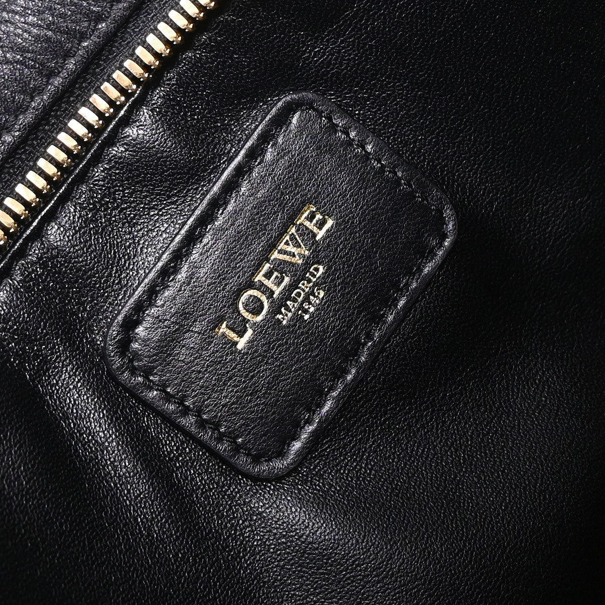 Loewe * Black Brown Pony Hair Leopard Amazona 36 Handbag