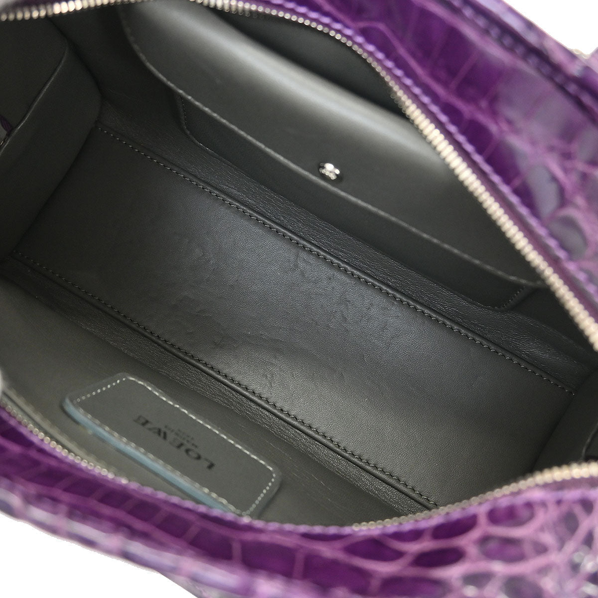 Loewe * Purple Crocodile Amazona 23 Handbag