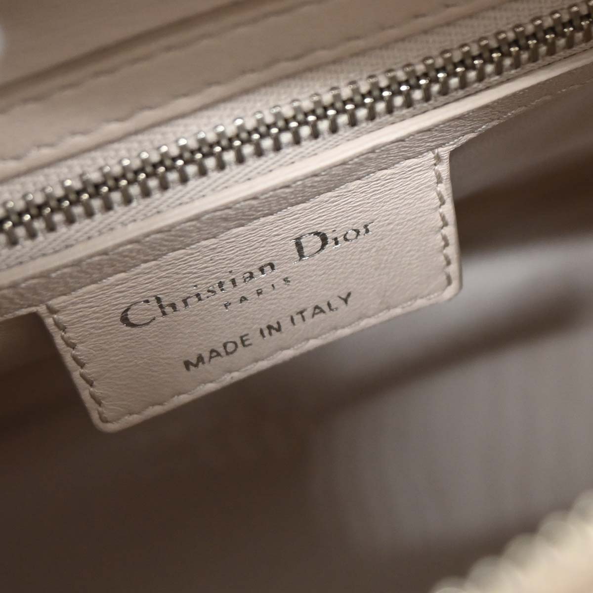 Christian Dior Green Tweed Medium Lady Dior Handbag