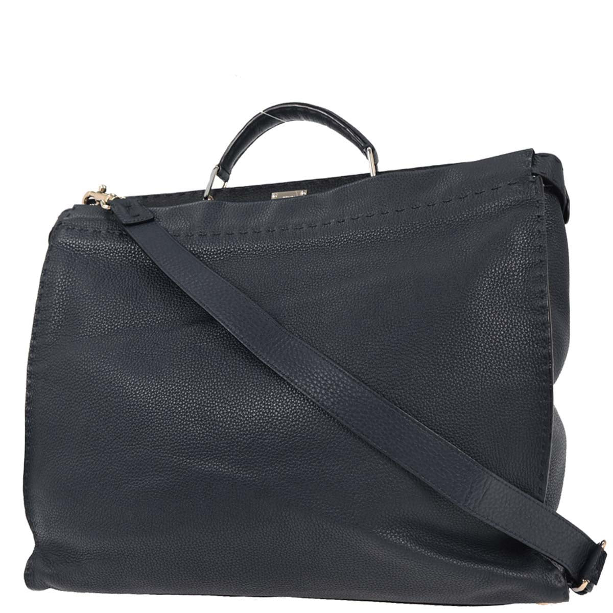 Fendi Navy Peekaboo Fit Monster 2way Shoulder Handbag