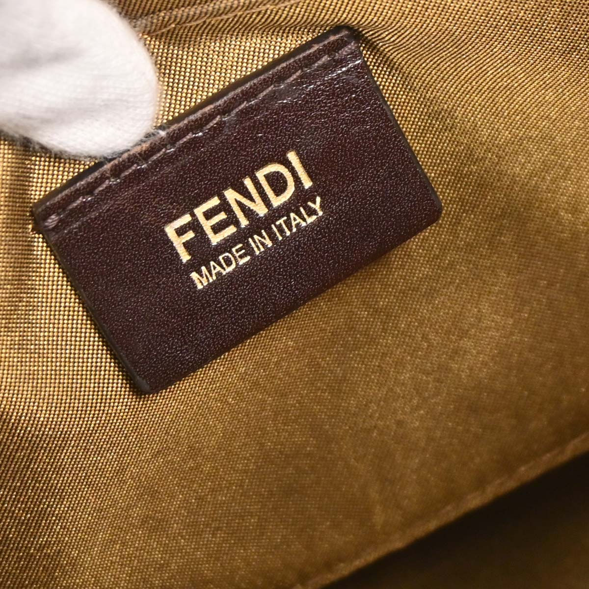 Fendi Brown PVC Zucca Mesh Handbag