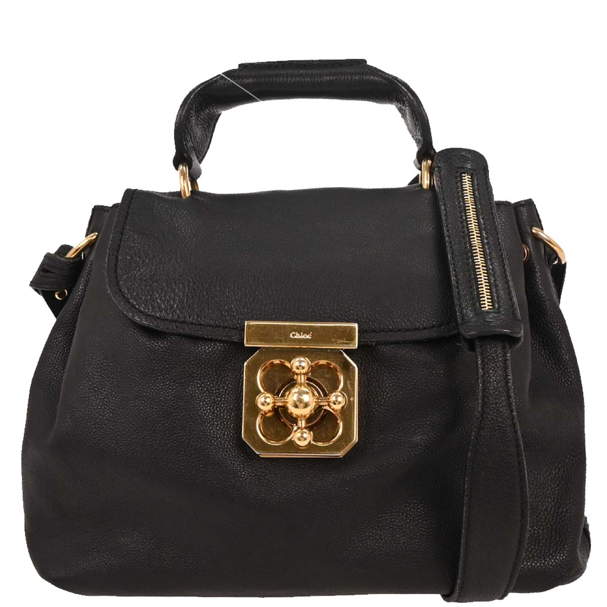 Chloe 2012 Black Leather Elsie Handbag