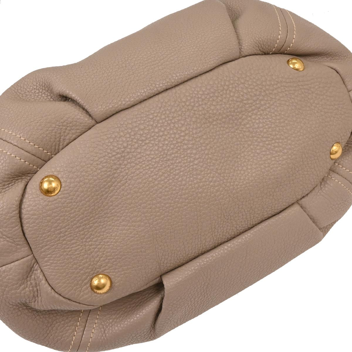 Prada Gray Leather 2way Shoulder Handbag