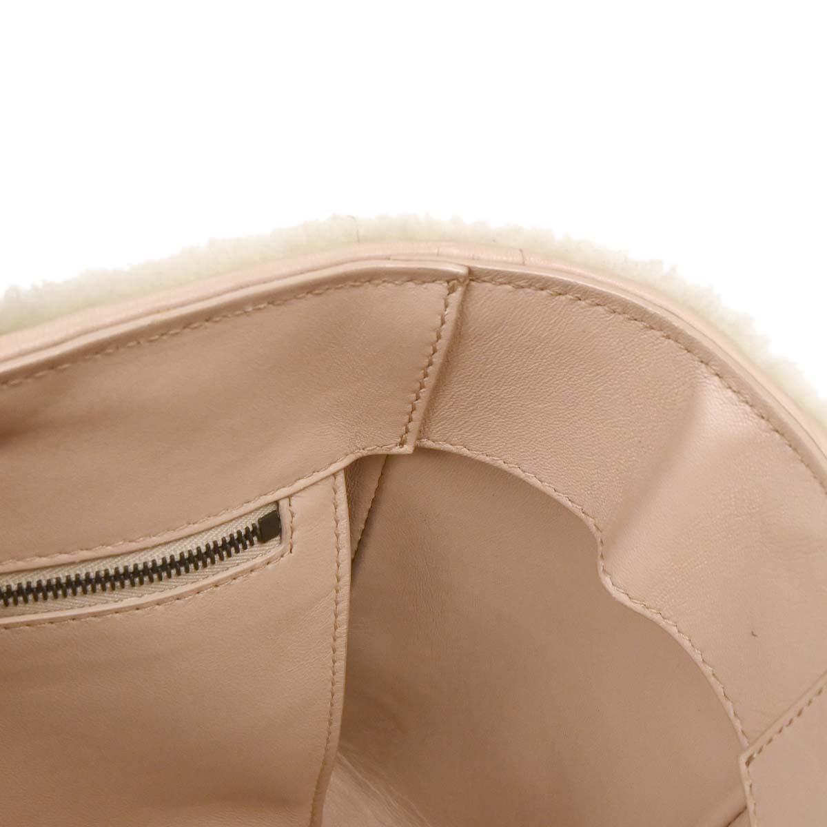 Balenciaga White Mouton Papier A6 2way Shoulder Handbag