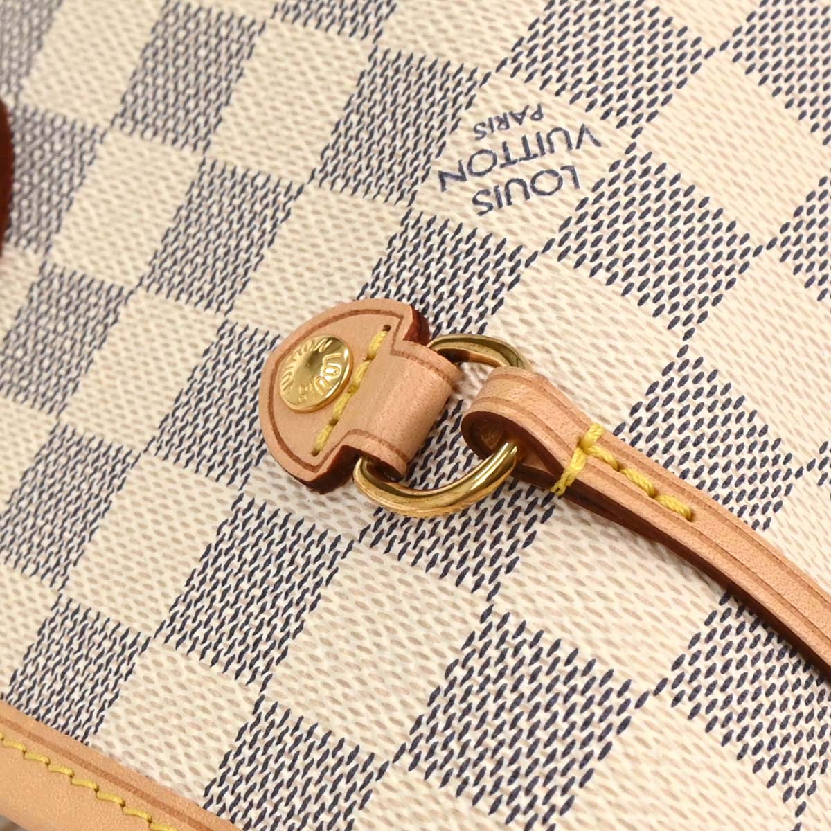 Louis Vuitton Damier Azur Neverfull MM Shoulder Tote Bag N41361