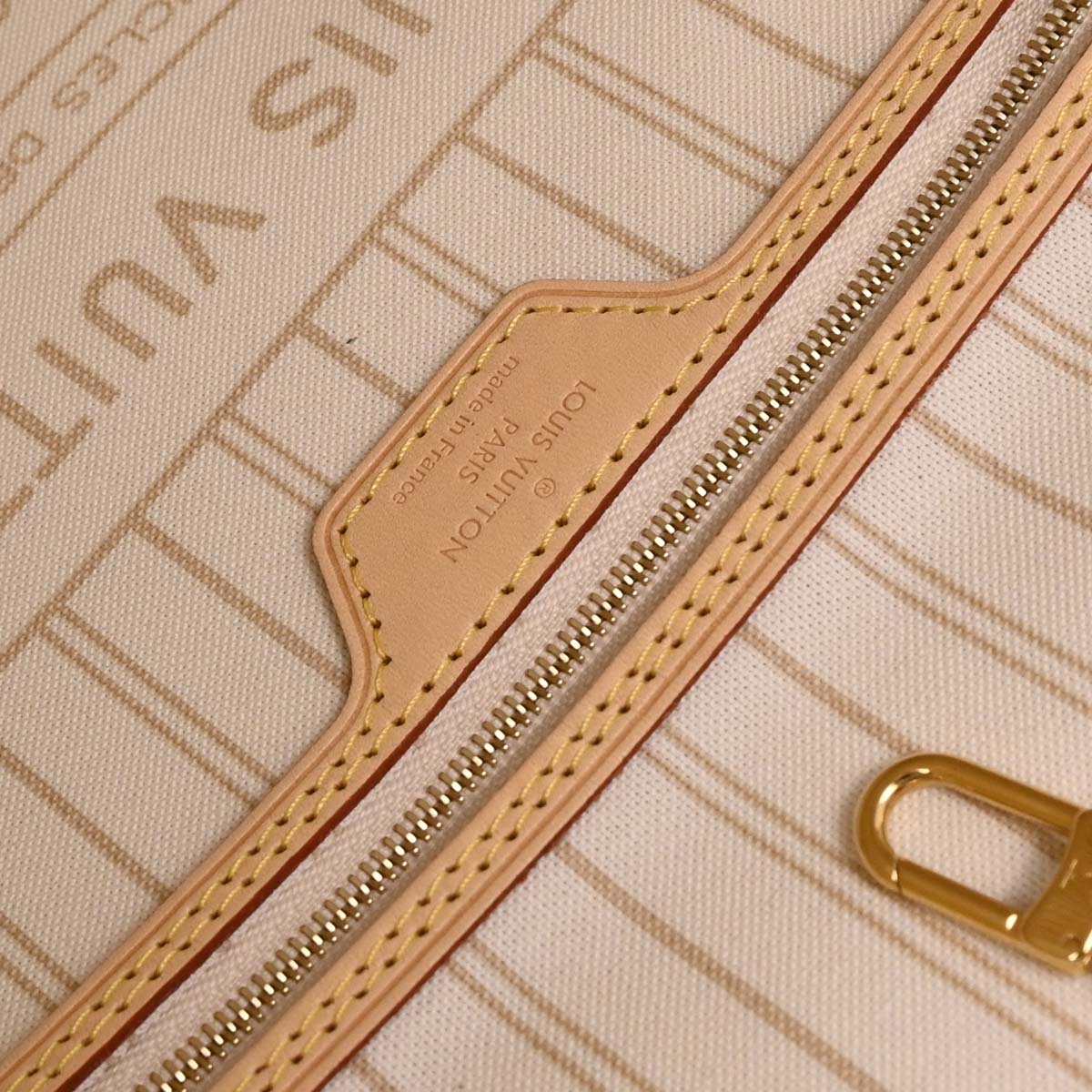 Louis Vuitton Damier Azur Neverfull MM Shoulder Tote Bag N41361