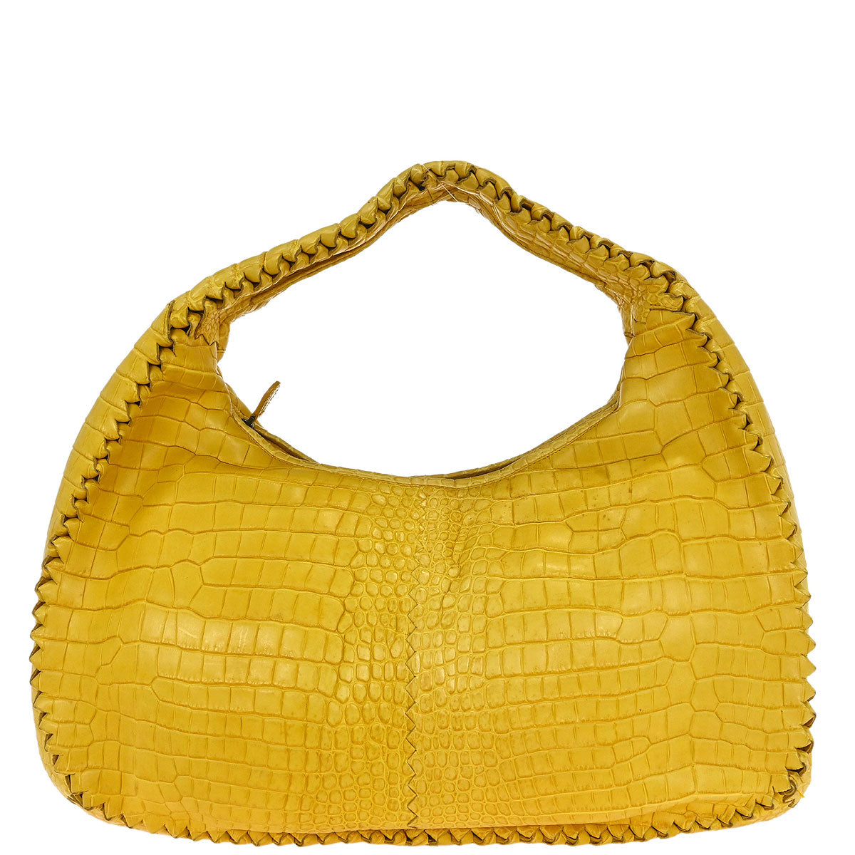 Bottega Veneta * Yellow Crocodile Hobo Bag