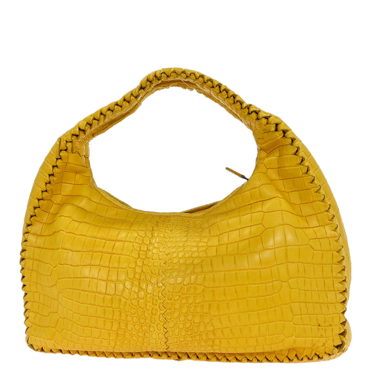 Bottega Veneta * Yellow Crocodile Hobo Bag