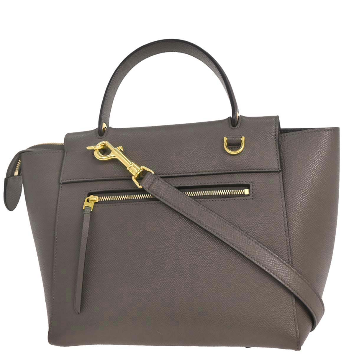 Celine Gray Belt Bag 2way Handbag