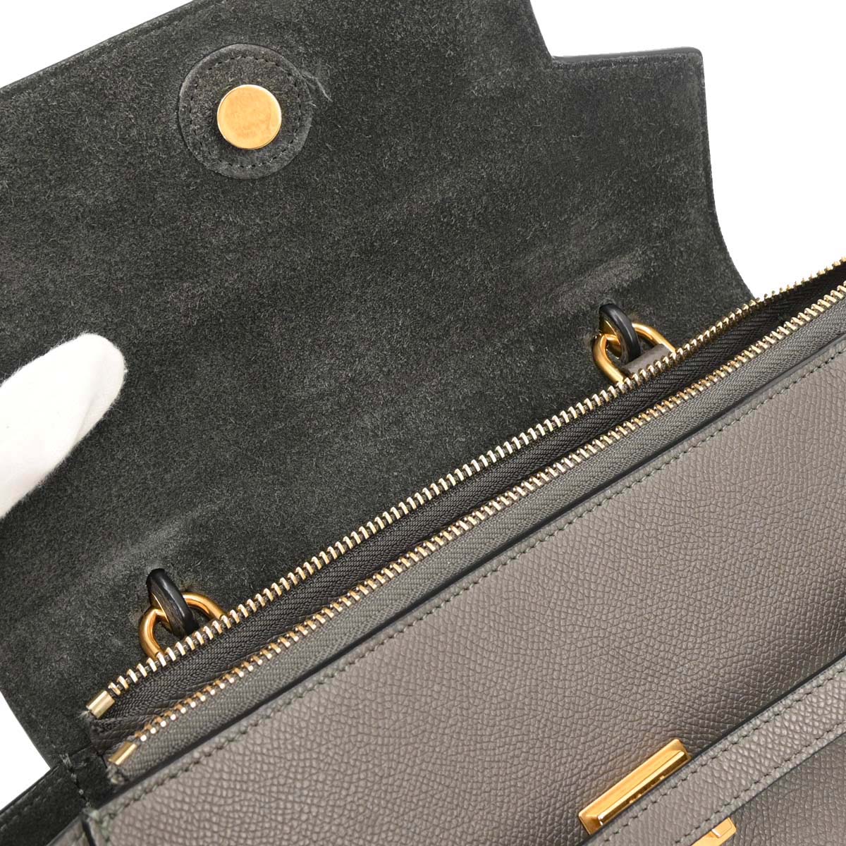 Celine Gray Belt Bag 2way Handbag