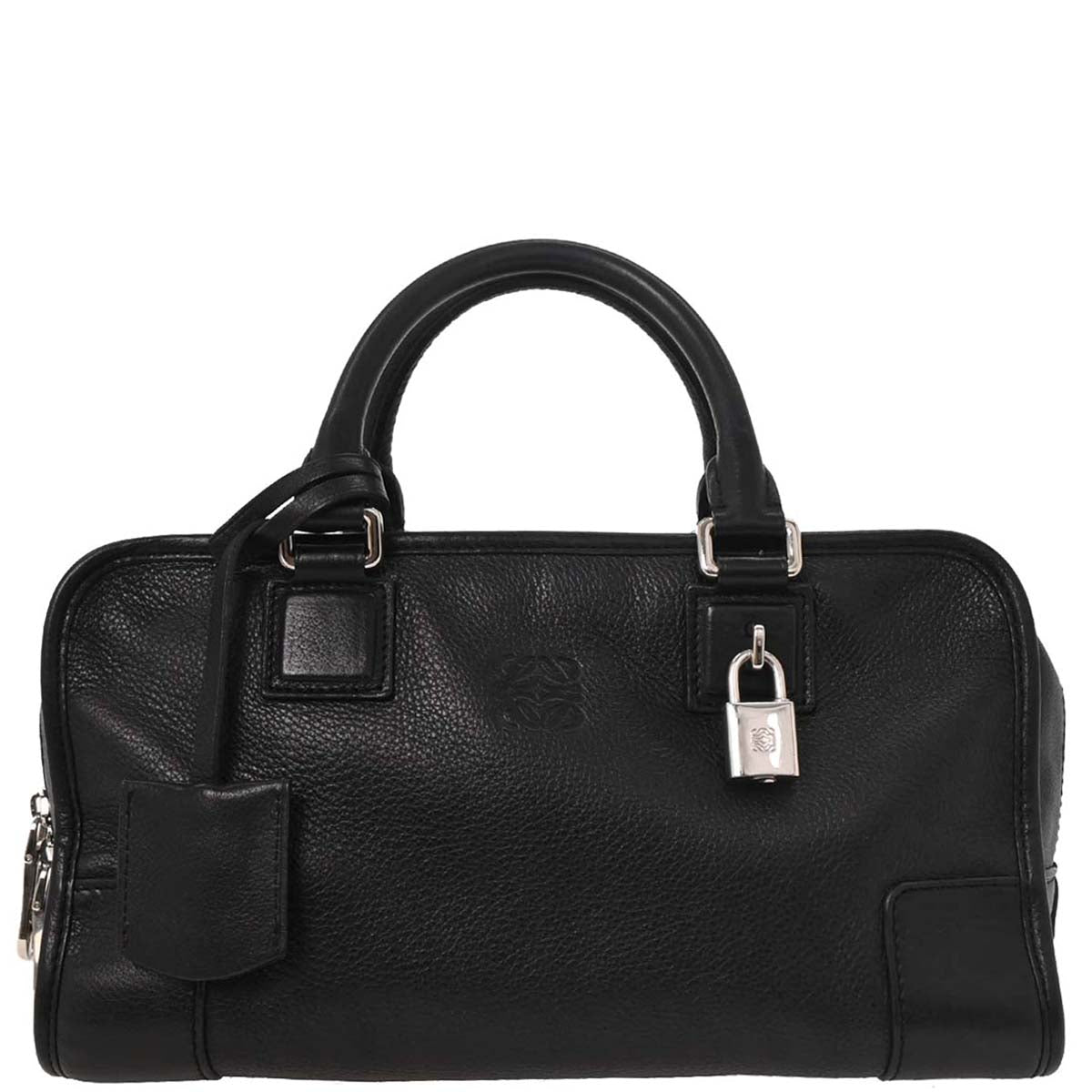 Loewe Black Leather Amazona 28 Handbag