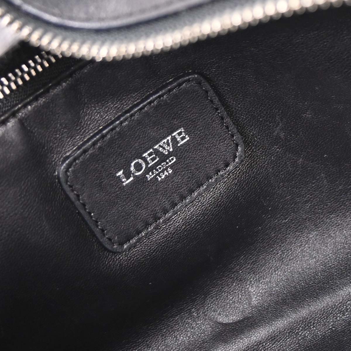 Loewe Black Leather Amazona 28 Handbag