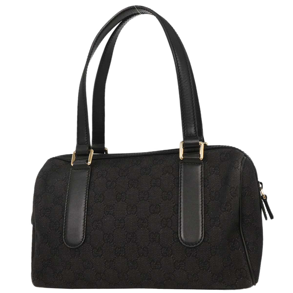 Gucci Black Canvas GG Handbag