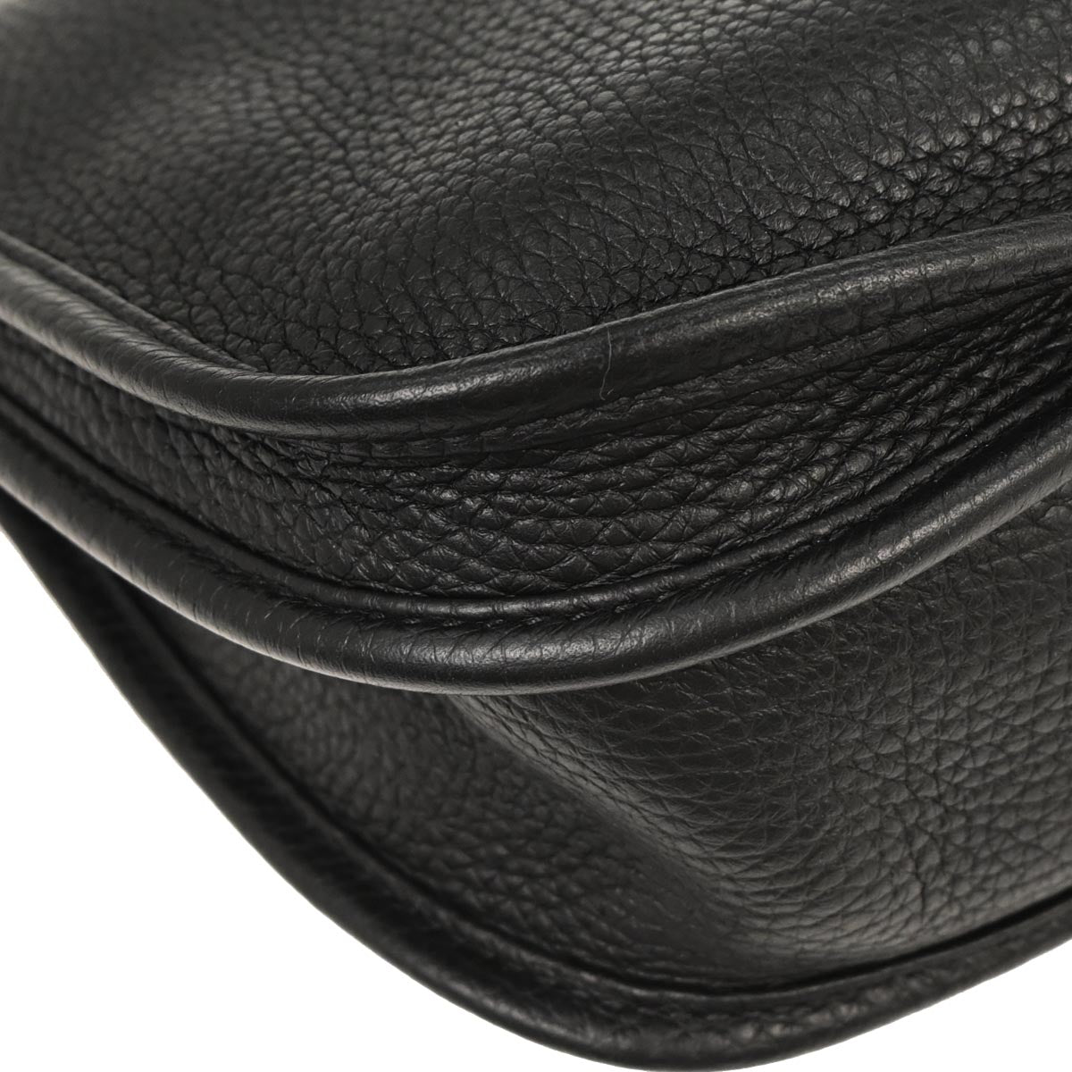 Hermes Black Taurillon Clemence Evelyne 3 29 PM Shoulder Bag