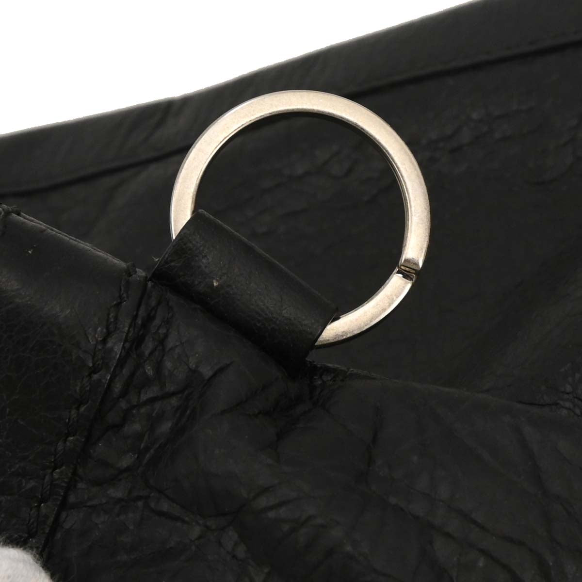 Balenciaga Black Lambskin Clip L Clutch Bag