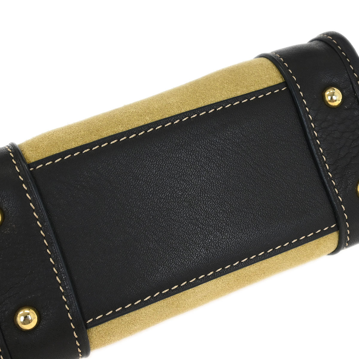 Loewe * Brown Beige Suede Leather Amazona 12 Handbag