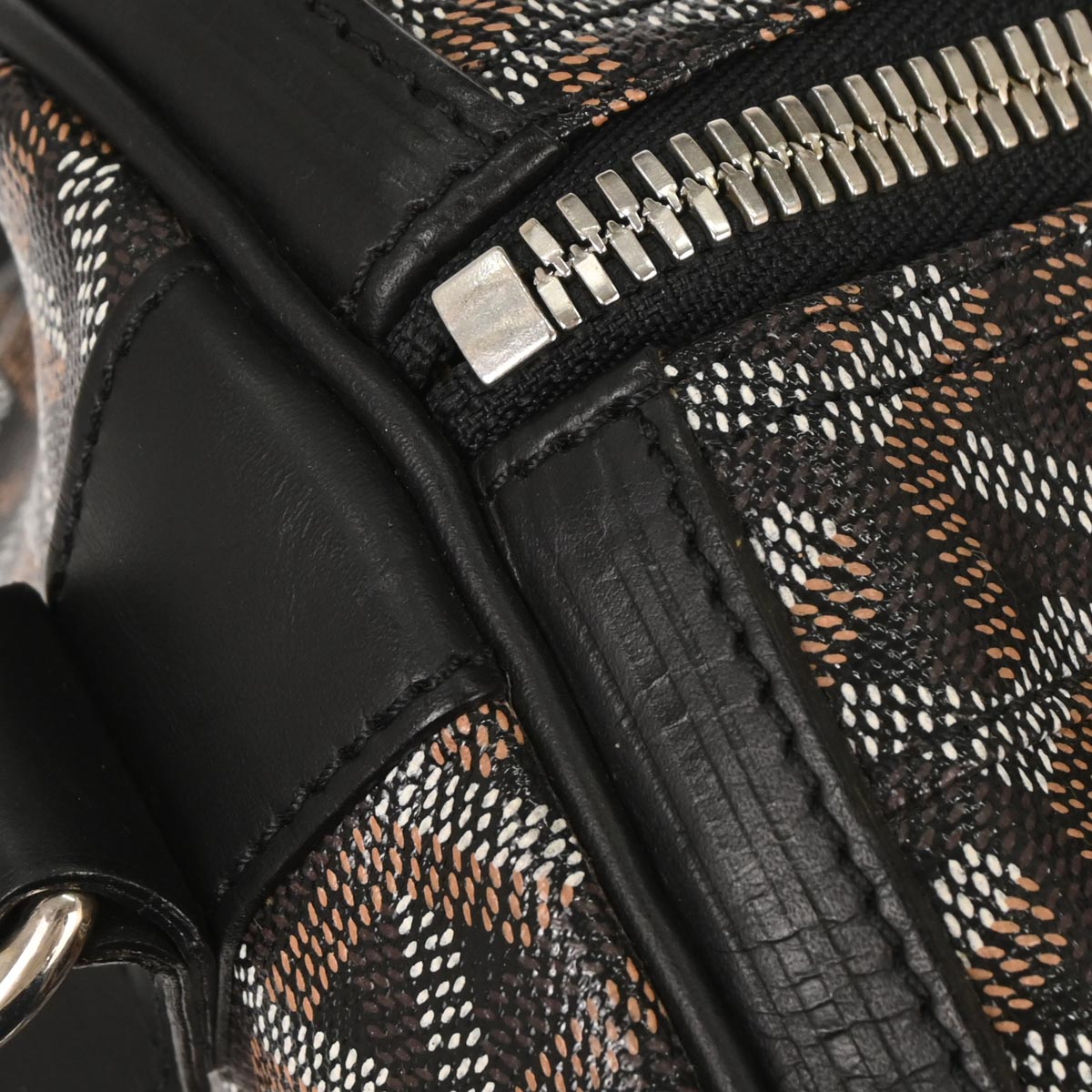 Goyard Black Croisiere 55 2way Shoulder Duffle Bag