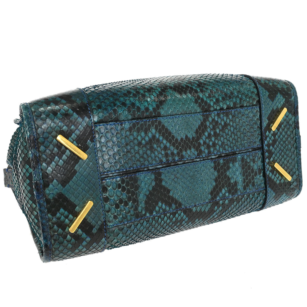 Loewe * Green Python Amazona 28 Handbag