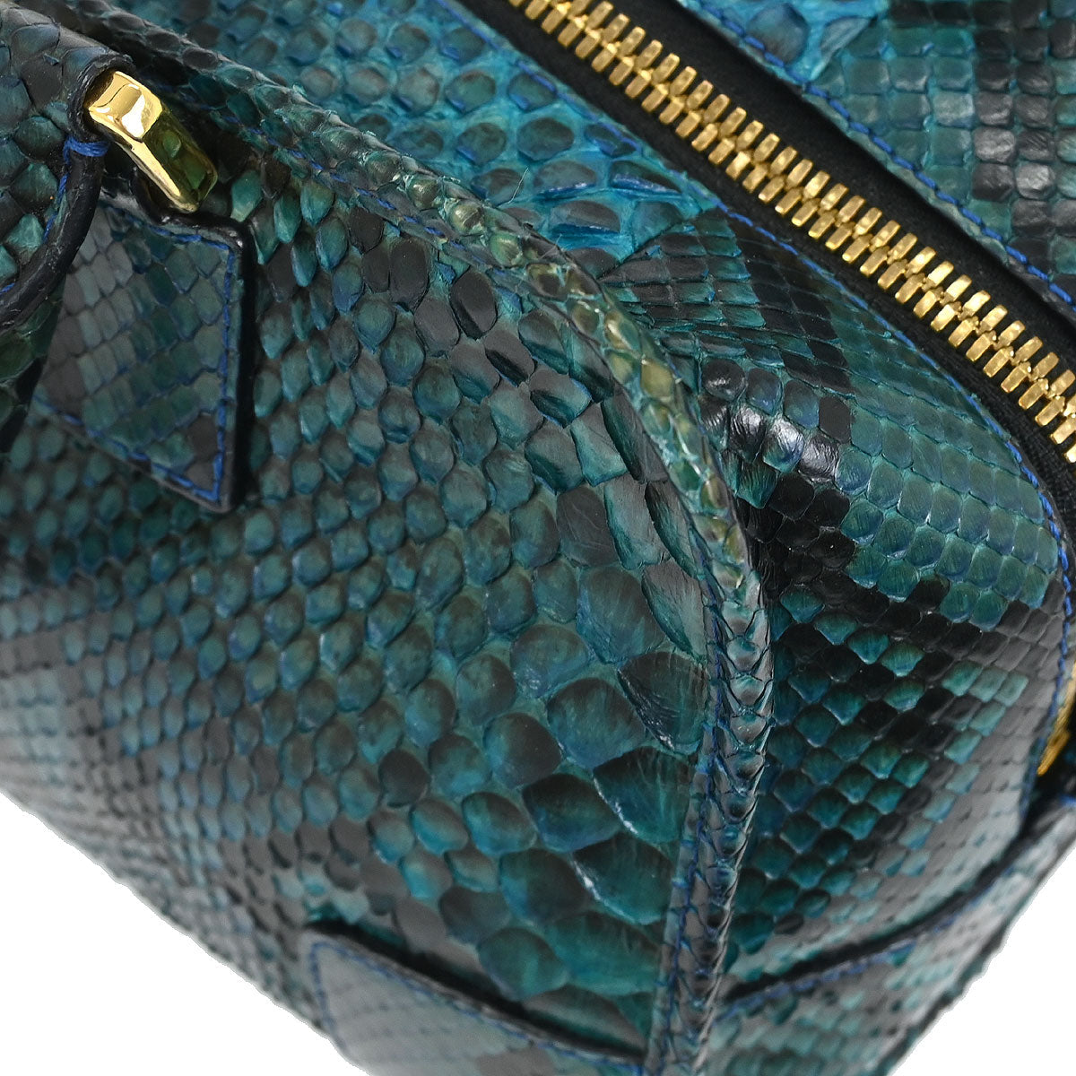 Loewe * Green Python Amazona 28 Handbag
