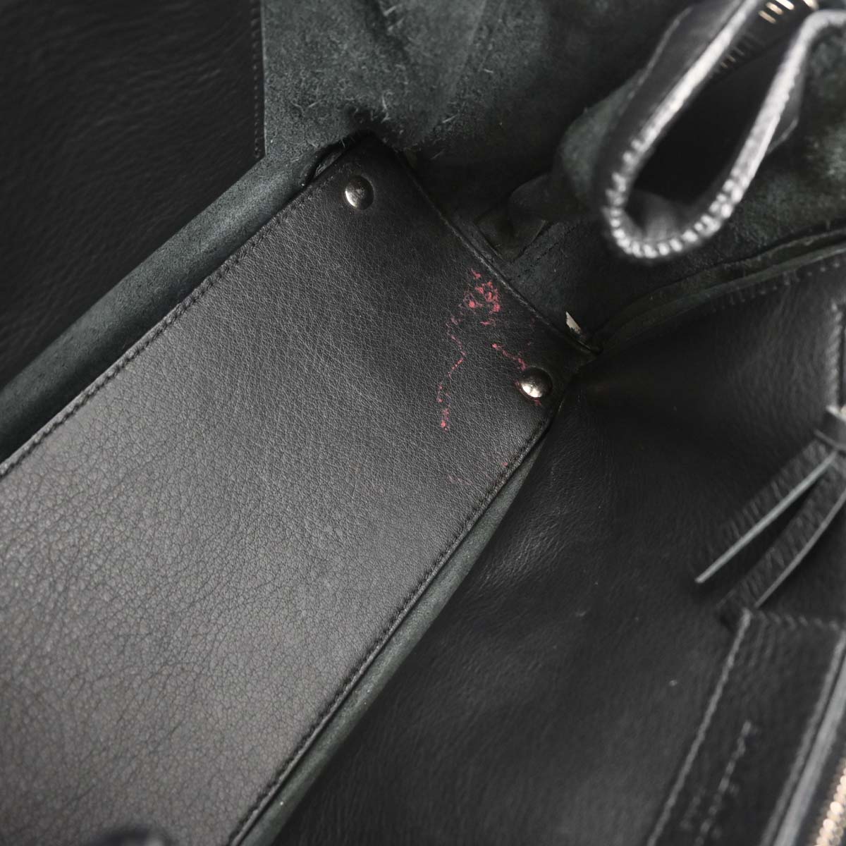 Balenciaga Black Calfskin Papier A6 Tote Shoulder Bag