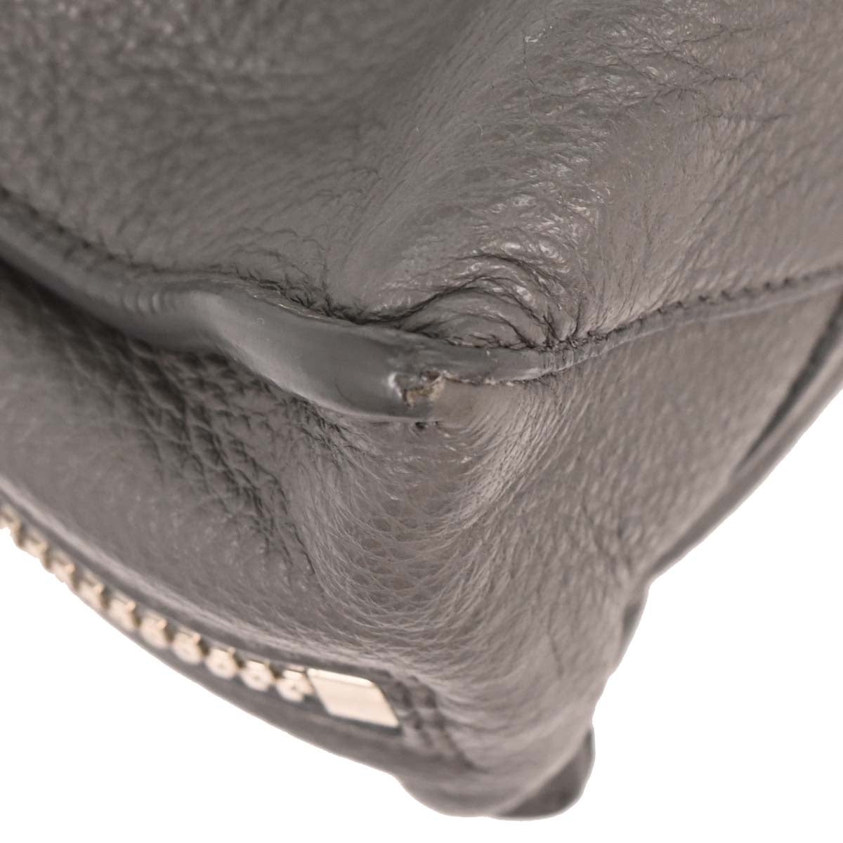 Balenciaga Gray Calfskin Papier 2way Shoulder Handbag