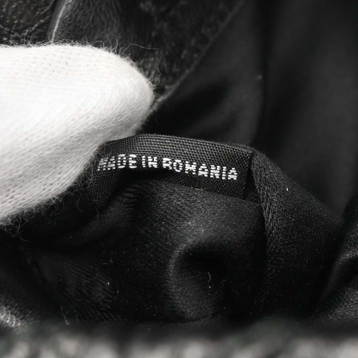 Miu Miu Black Lambskin Nappa Crystal Handbag