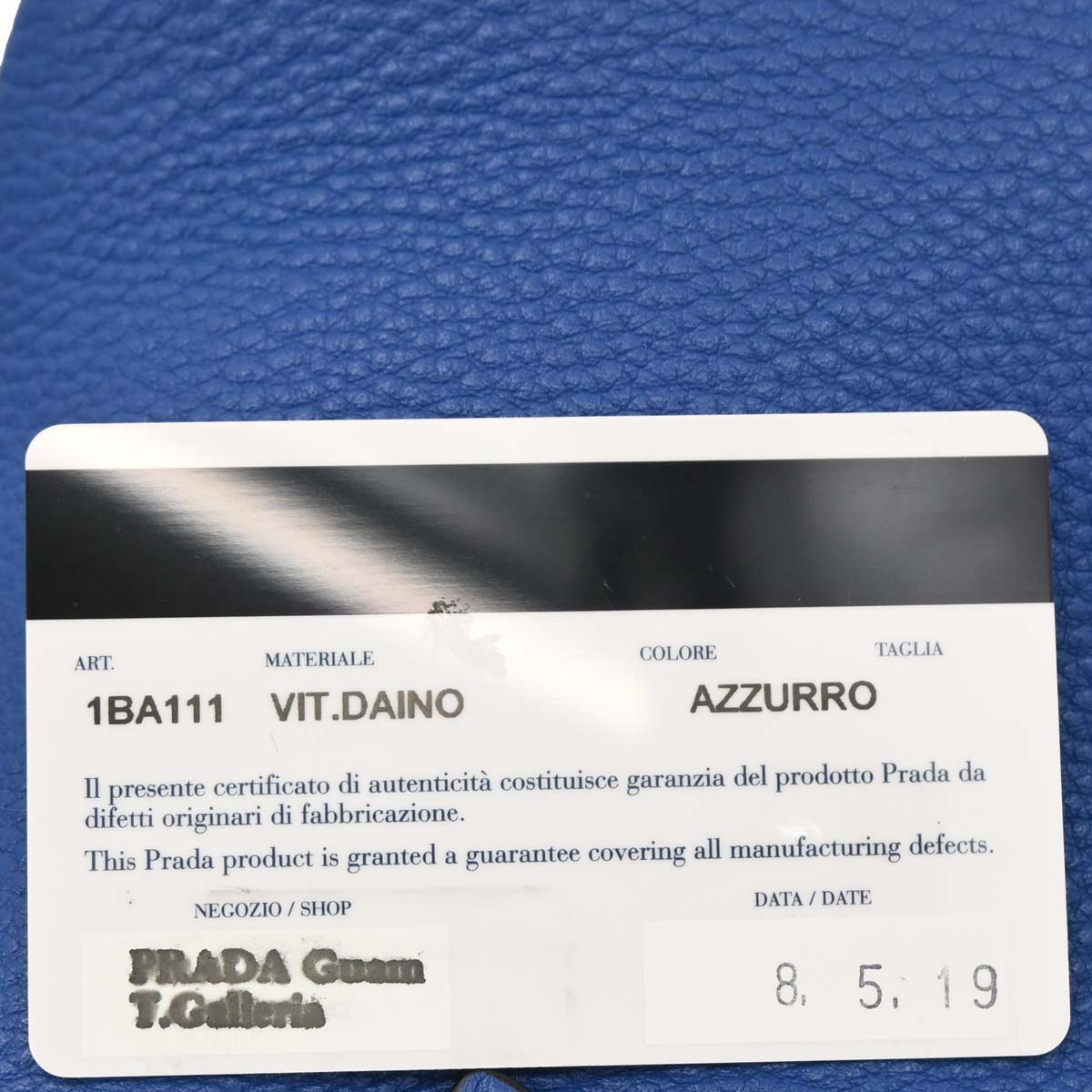 Prada Blue 2way Shoulder Handbag