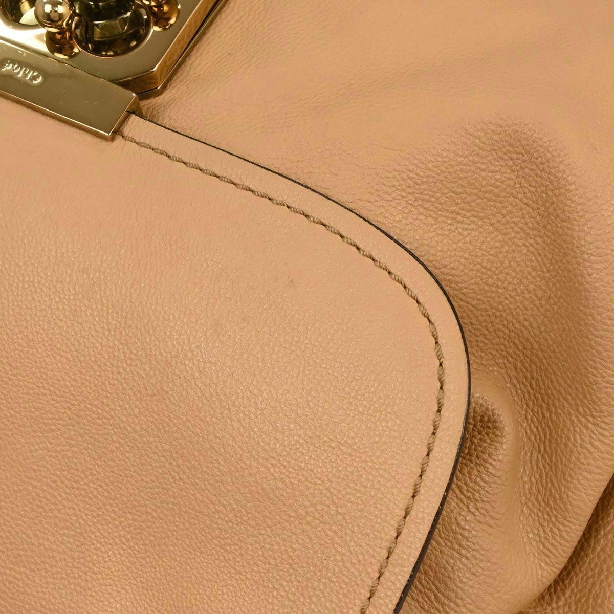 Chloe Beige Leather Elsie 2way Shoulder Handbag