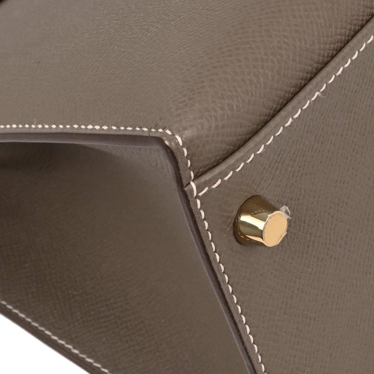 Hermes Etoupe Gray Epsom Kelly 32 Sellier 2way Shoulder Handbag